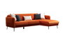 Atelier Del Sofa Sevilla Corner Right (L3+Chl) Sofá-Cama Esquinero Naranja 270 x 170 cm